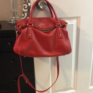 Kate spade red crossbody bag